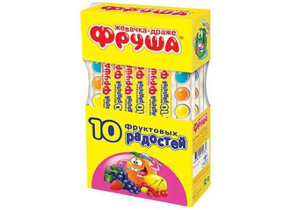 Изображение (FR-6) ФРУША 10ФРУКТ.РАДОСТЕЙ, мал.шар.  20гр. 1/24