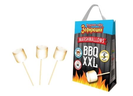 Изображение (ZF-18-1) ЗЕФИРЮШКИ зефир воздушный BBQ XXL 200г 1/10